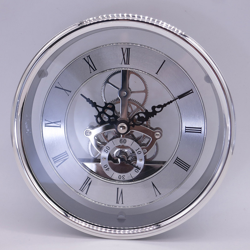 parte dell'orologio con inserto orologio scheletro argento diametro 149MM