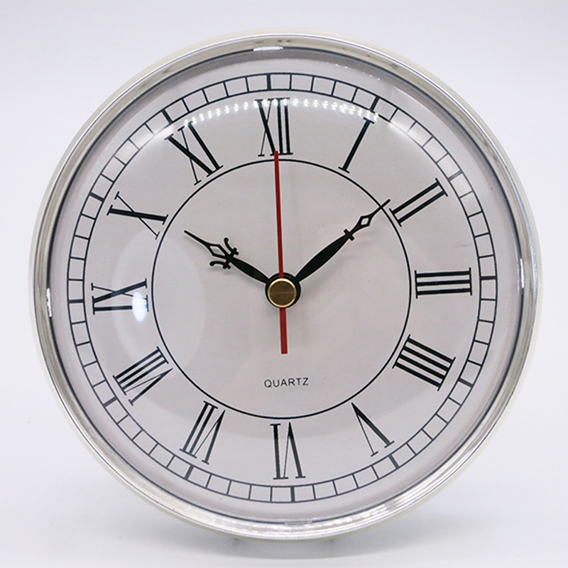 Inserto per orologio da parete circolare in argento puro da 130 mm
